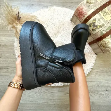 Ghete dama imblanite NEGRU B717 T50-1